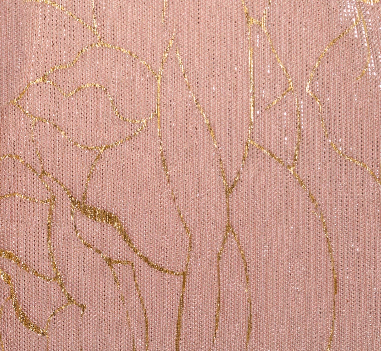 Adrianna Papell Plus Size Metallic Mesh Draped Gown In Rose Gold 6 Adrianna Papell Plus Size Metallic Mesh Draped Gown In Rose Gold - Image 6