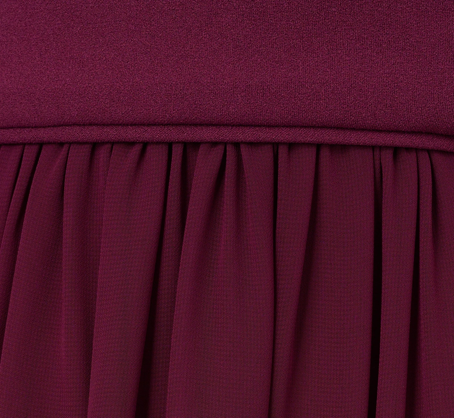 Adrianna Papell One-Shoulder Chiffon Long Gown In Cassis 6 Adrianna Papell One-Shoulder Chiffon Long Gown In Cassis - Image 6