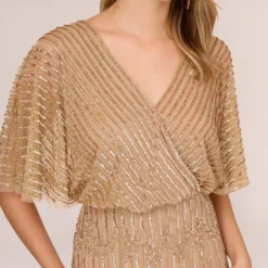 Adrianna Papell Hand-Beaded Illusion Long Column Blouson Gown In Champagne Gold 8 Adrianna Papell Hand-Beaded Illusion Long Column Blouson Gown In Champagne Gold -Glam Mirth Sales AP1E209335 AQ298 Regular Detail 2f2a154b ed2c 4b07 8fd8 62542e05c19b