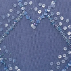 Adrianna Papell Plus Size Hand-Beaded Blouson Long Gown With Flutter Sleeves In French Blue 11 Adrianna Papell Plus Size Hand-Beaded Blouson Long Gown With Flutter Sleeves In French Blue -Glam Mirth Sales AP1E209547 AA544 Plus Alternate