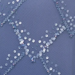 Adrianna Papell Hand-Beaded Blouson Long Gown With Flutter Sleeves In French Blue 12 Adrianna Papell Hand-Beaded Blouson Long Gown With Flutter Sleeves In French Blue -Glam Mirth Sales AP1E209547 AA544 Regular Alternate