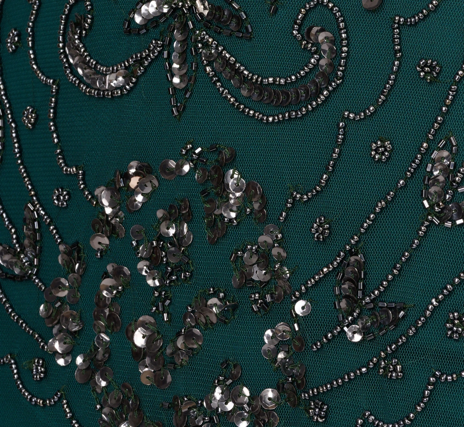 Adrianna Papell Hand-Beaded Ankle-Length Dress In Gem Green 6 Adrianna Papell Hand-Beaded Ankle-Length Dress In Gem Green - Image 6