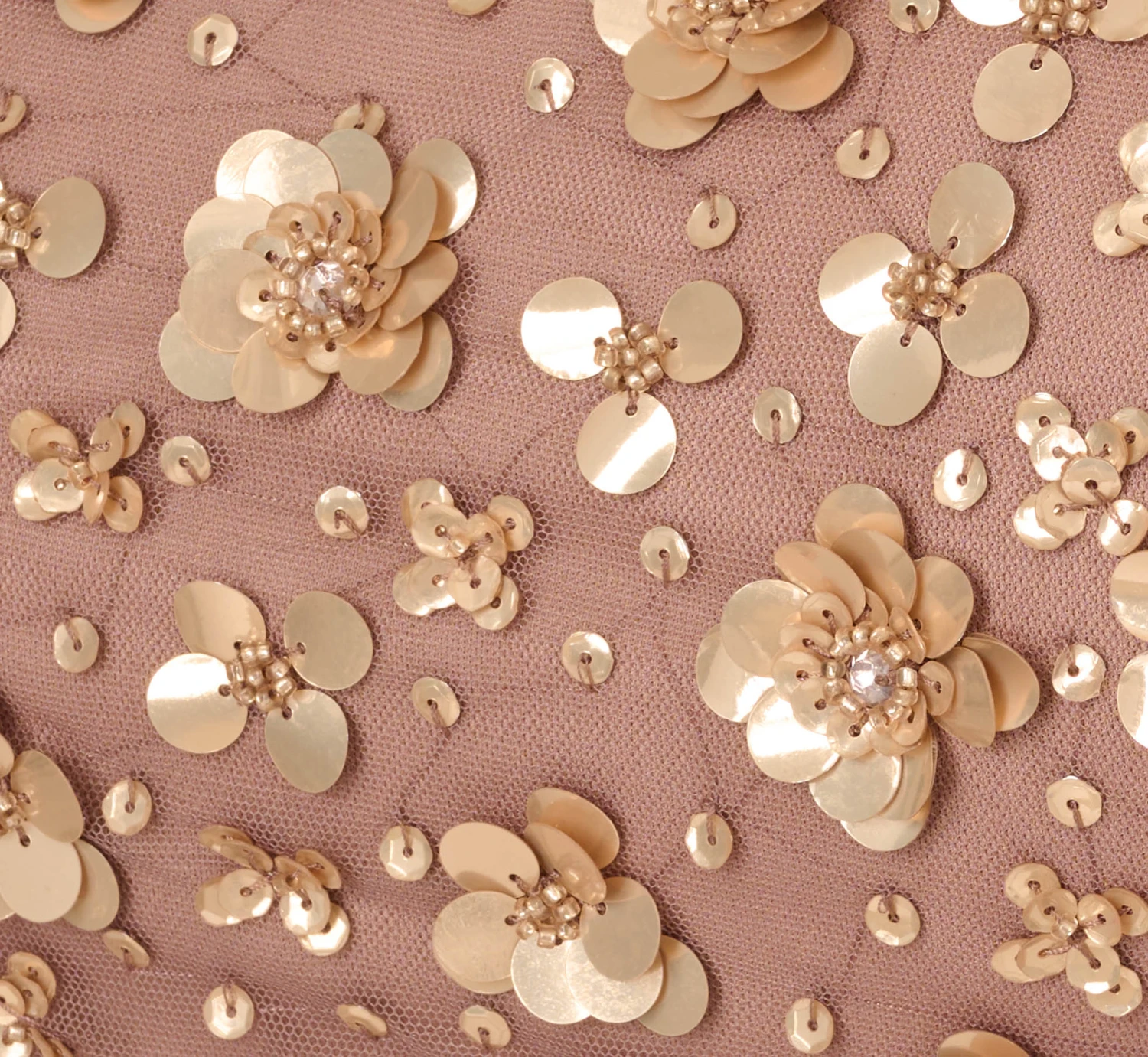 Adrianna Papell 3D Floral Hand-Beaded One-Shoulder Long Column Gown In Stone 6 Adrianna Papell 3D Floral Hand-Beaded One-Shoulder Long Column Gown In Stone - Image 6