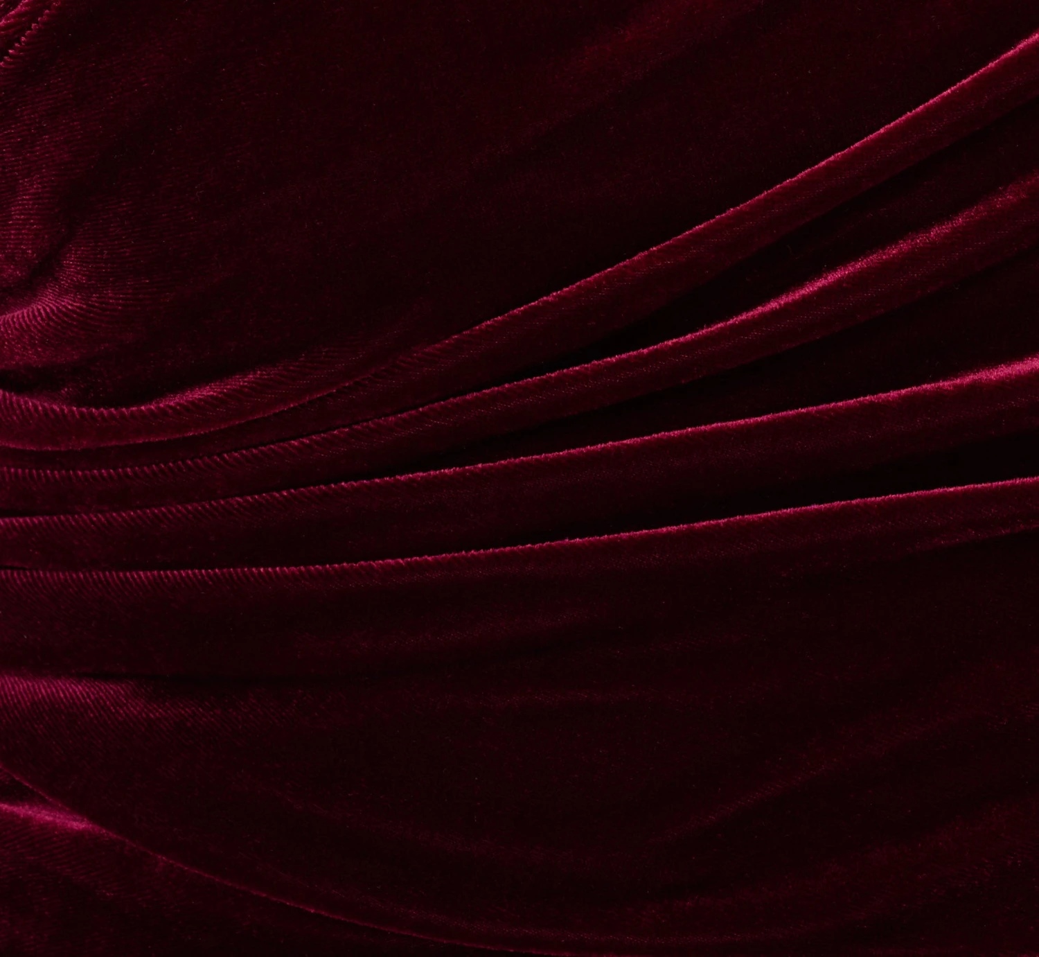 Adrianna Papell Velvet One Shoulder Gown With Beaded Neckline In Burgundy 6 Adrianna Papell Velvet One Shoulder Gown With Beaded Neckline In Burgundy - Image 6