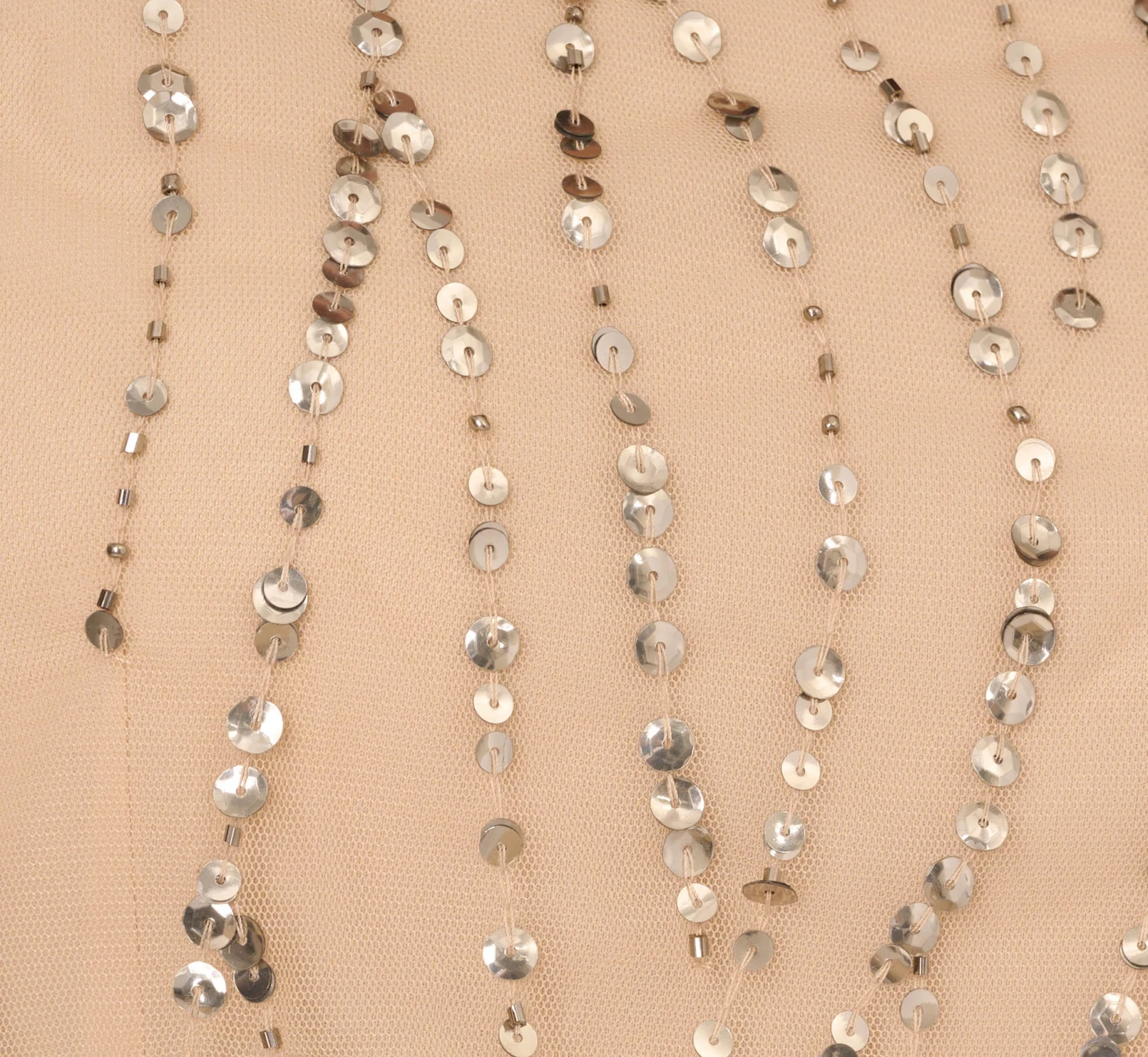 Adrianna Papell Hand-Beaded Blouson Long Gown In Nude 6 Adrianna Papell Hand-Beaded Blouson Long Gown In Nude - Image 6