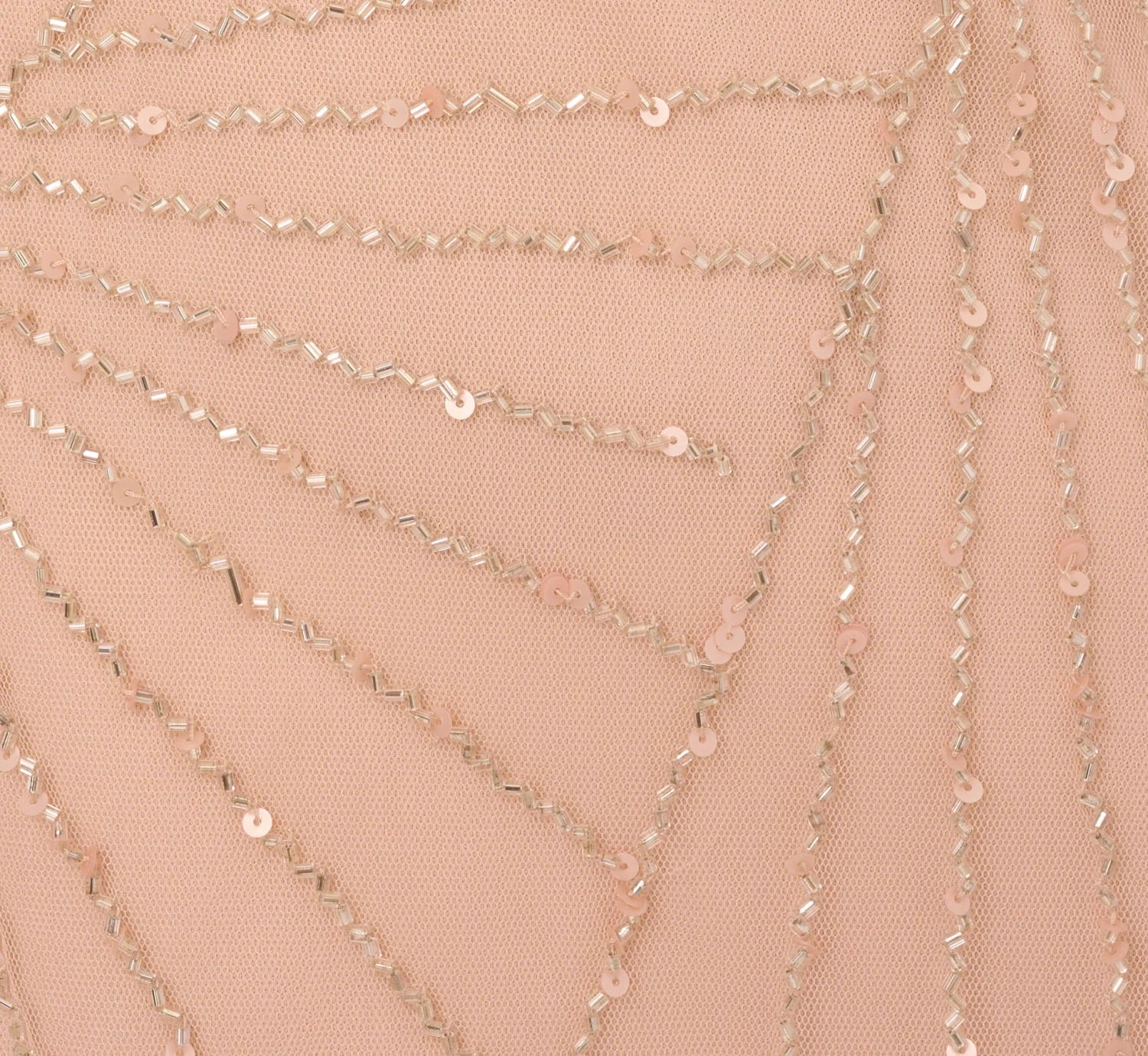 Adrianna Papell Hand-Beaded Blouson Long Sleeveless Gown In Blush 6 Adrianna Papell Hand-Beaded Blouson Long Sleeveless Gown In Blush - Image 6