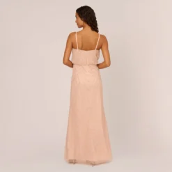 Adrianna Papell Hand-Beaded Blouson Long Sleeveless Gown In Blush 9 Adrianna Papell Hand-Beaded Blouson Long Sleeveless Gown In Blush -Glam Mirth Sales AP1E210158 AD684 Regular Back c0b13e6b b041 4e11 92d6 7e002dbed024