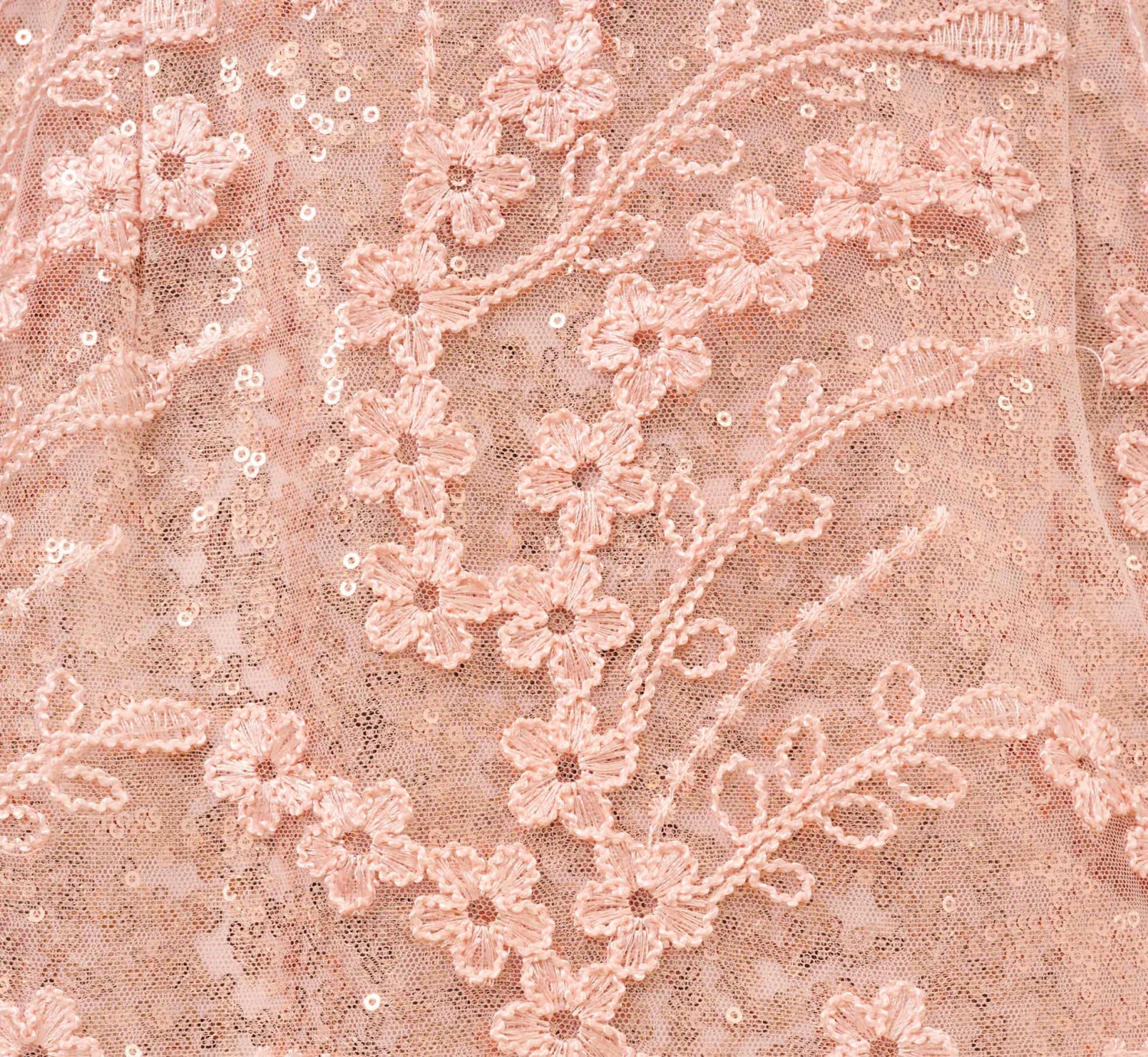 Adrianna Papell Hand-Sequined And Embroidered Illusion Long Column Gown In Blush Pearl 6 Adrianna Papell Hand-Sequined And Embroidered Illusion Long Column Gown In Blush Pearl - Image 6