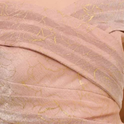 Adrianna Papell Metallic Rose Motif Off-The-Shoulder Long Gown In Rose Gold 8 Adrianna Papell Metallic Rose Motif Off-The-Shoulder Long Gown In Rose Gold -Glam Mirth Sales AP1E210267 AI298 Regular Side