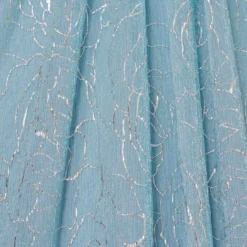 Adrianna Papell Floral Metallic Stencil Long Halter Gown In Light Blue 11 Adrianna Papell Floral Metallic Stencil Long Halter Gown In Light Blue -Glam Mirth Sales AP1E210280 AA486 Regular Alternate