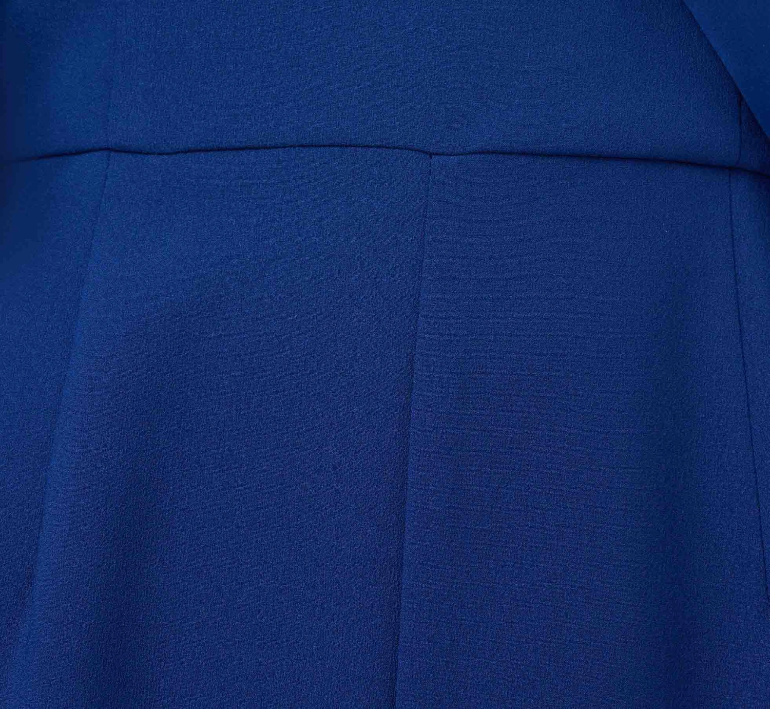 Adrianna Papell Satin Crepe Draped One Shoulder Wide Leg Jumpsuit In Rich Royal 6 Adrianna Papell Satin Crepe Draped One Shoulder Wide Leg Jumpsuit In Rich Royal - Image 6