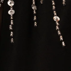 Adrianna Papell Flutter Sleeve Mermaid Gown With Beaded Details In Black 11 Adrianna Papell Flutter Sleeve Mermaid Gown With Beaded Details In Black -Glam Mirth Sales AP1E210420 AA002 Regular Alternate