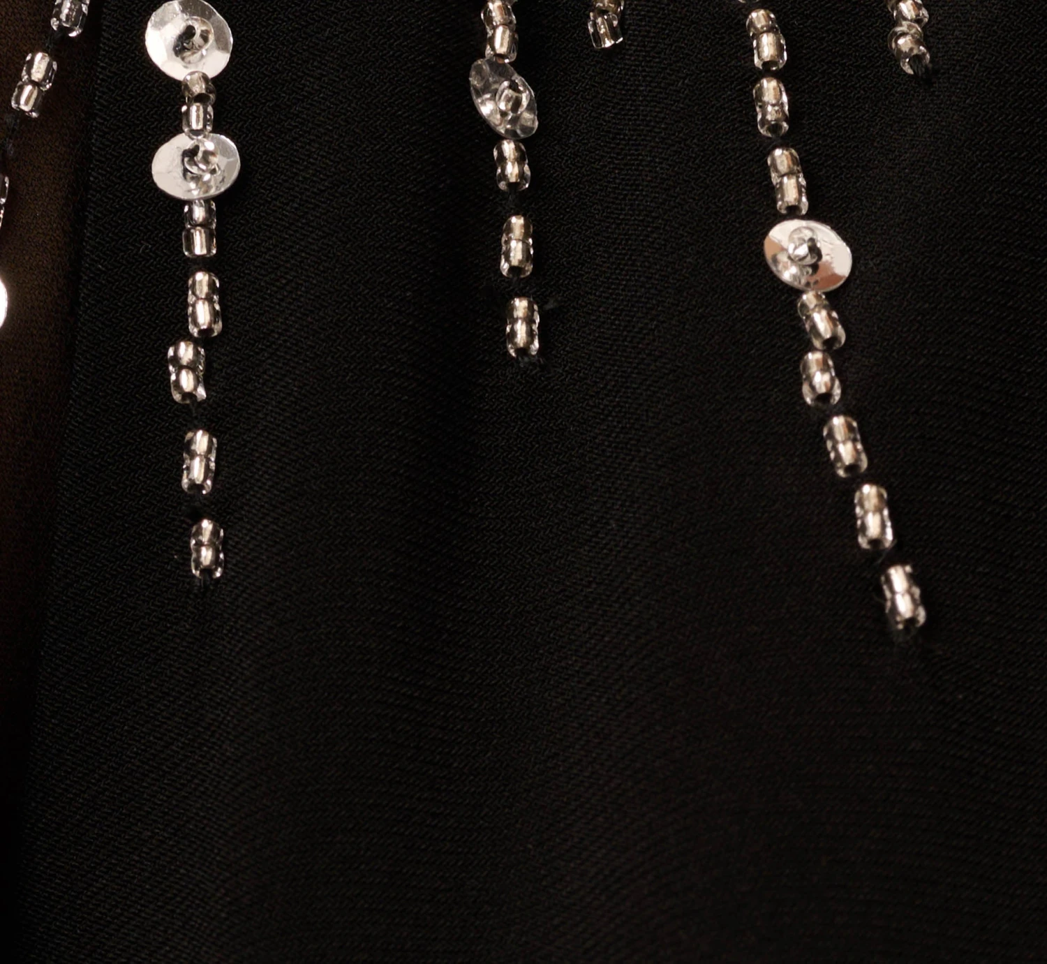 Adrianna Papell Flutter Sleeve Mermaid Gown With Beaded Details In Black 6 Adrianna Papell Flutter Sleeve Mermaid Gown With Beaded Details In Black - Image 6