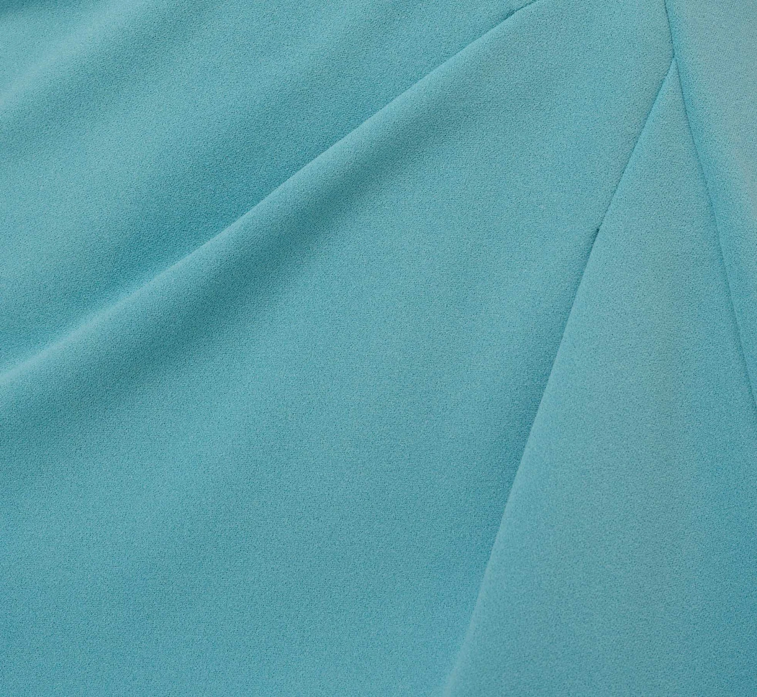 Adrianna Papell Knit Crepe And Organza Off The Shoulder Long Column Gown With Tiered Sleeves In Moody Aqua 6 Adrianna Papell Knit Crepe And Organza Off The Shoulder Long Column Gown With Tiered Sleeves In Moody Aqua - Image 6