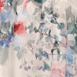 Adrianna Papell Floral Printed Sleeveless Midi Dress With Sheer Details In Ivory Multi 12 Adrianna Papell Floral Printed Sleeveless Midi Dress With Sheer Details In Ivory Multi -Glam Mirth Sales AP1E210491 AH170 Regular Alternate