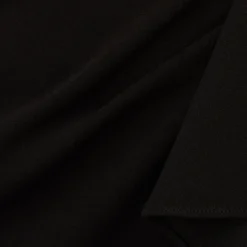 Adrianna Papell High Low Crepe Halter Gown With Organza Draping In Black -Glam Mirth Sales AP1E210658 AA002 Regular Alternate