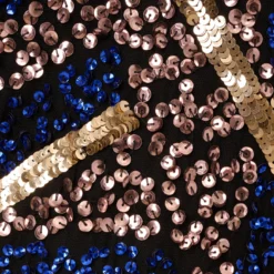 Adrianna Papell Geo Beaded Dress With Three Quarter Sleeves In Black Multi 14 Adrianna Papell Geo Beaded Dress With Three Quarter Sleeves In Black Multi -Glam Mirth Sales AP1E210831 AA963 Regular Alternate