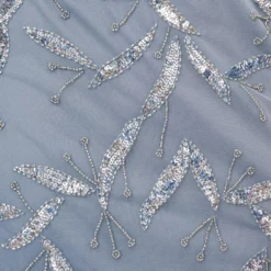 Hand Beaded Cold Shoulder Popover Long A-Line Gown In Vintage Blue 10 Hand Beaded Cold Shoulder Popover Long A-Line Gown In Vintage Blue -Glam Mirth Sales MD1E205785 AC466 Regular Alternate