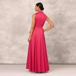 Stretch Mikado Ball Gown With Self Tie Sash In Faded Azalea 8 Stretch Mikado Ball Gown With Self Tie Sash In Faded Azalea -Glam Mirth Sales MD1E206262 AE605 Regular Back f14793be f0c0 4dd5 883b eec036e55074