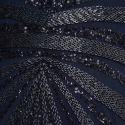 Dazzling Beaded Halter Gown With Deep V-Neckline In Navy 11 Dazzling Beaded Halter Gown With Deep V-Neckline In Navy -Glam Mirth Sales MD1E207348 AA412 Regular Alternate