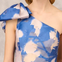 Floral Jacquard One Shoulder Ball Gown With Bow Accent In Royal Sapphire 8 Floral Jacquard One Shoulder Ball Gown With Bow Accent In Royal Sapphire -Glam Mirth Sales MD1E207626 AN401 Regular Lifestyle