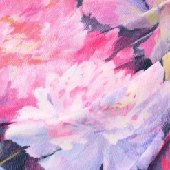 One Shoulder Draped Floral Gown With Thigh Slit In Navy Multi 11 One Shoulder Draped Floral Gown With Thigh Slit In Navy Multi -Glam Mirth Sales MD1E207918 AA980 Regular Alternate