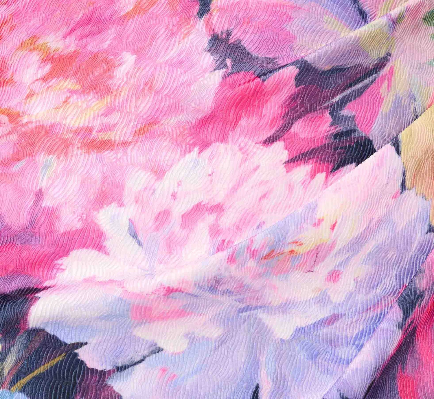 One Shoulder Draped Floral Gown With Thigh Slit In Navy Multi 4 One Shoulder Draped Floral Gown With Thigh Slit In Navy Multi - Image 4