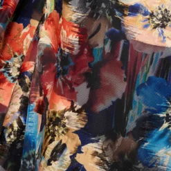 Floral Printed Metallic Organza Burnout One Shoulder Long Ball Gown With Pockets And Slit In Blue Multi 12 Floral Printed Metallic Organza Burnout One Shoulder Long Ball Gown With Pockets And Slit In Blue Multi -Glam Mirth Sales MD1E207919 AA461 Regular Alternate