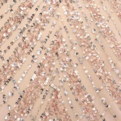 Hand Beaded Long Column Gown With Cape And Slit In Blush 11 Hand Beaded Long Column Gown With Cape And Slit In Blush -Glam Mirth Sales MD1E207926 AA248 Regular Alternate