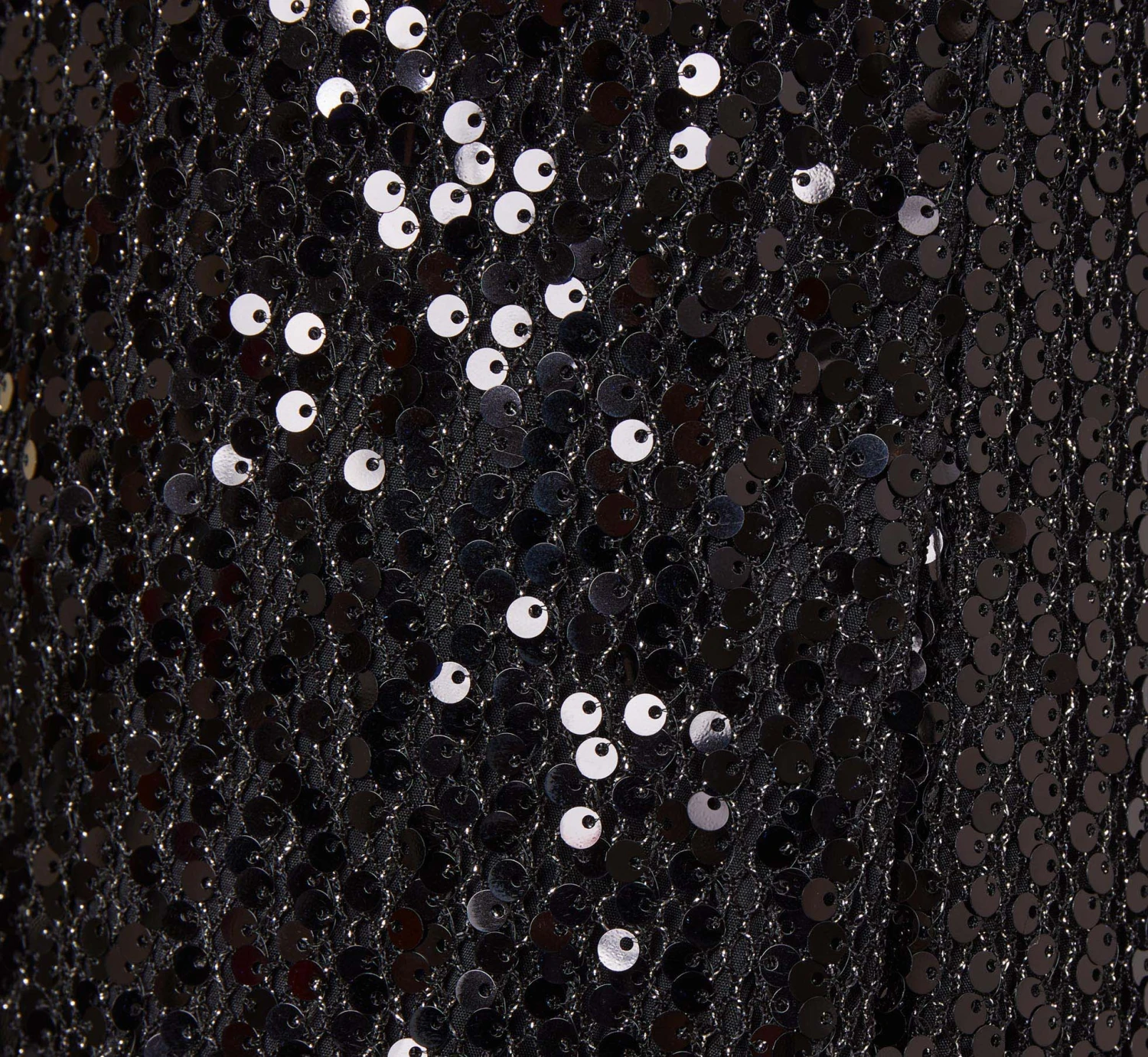 Sequined Trapeze Halter Dress With Feather Trim In Black 7 Sequined Trapeze Halter Dress With Feather Trim In Black - Image 7