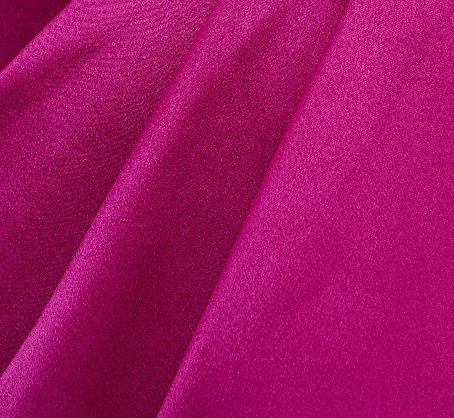 One-Shoulder Satin Charmeuse Asymmetrical Short Sheath Cocktail Dress In Magenta 6 One-Shoulder Satin Charmeuse Asymmetrical Short Sheath Cocktail Dress In Magenta - Image 6