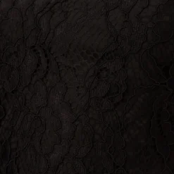 Floral Lace And Feather Trimmed Short Sheath Cocktail Dress In Black 13 Floral Lace And Feather Trimmed Short Sheath Cocktail Dress In Black -Glam Mirth Sales MN1E207483 AA002 Regular Alternate