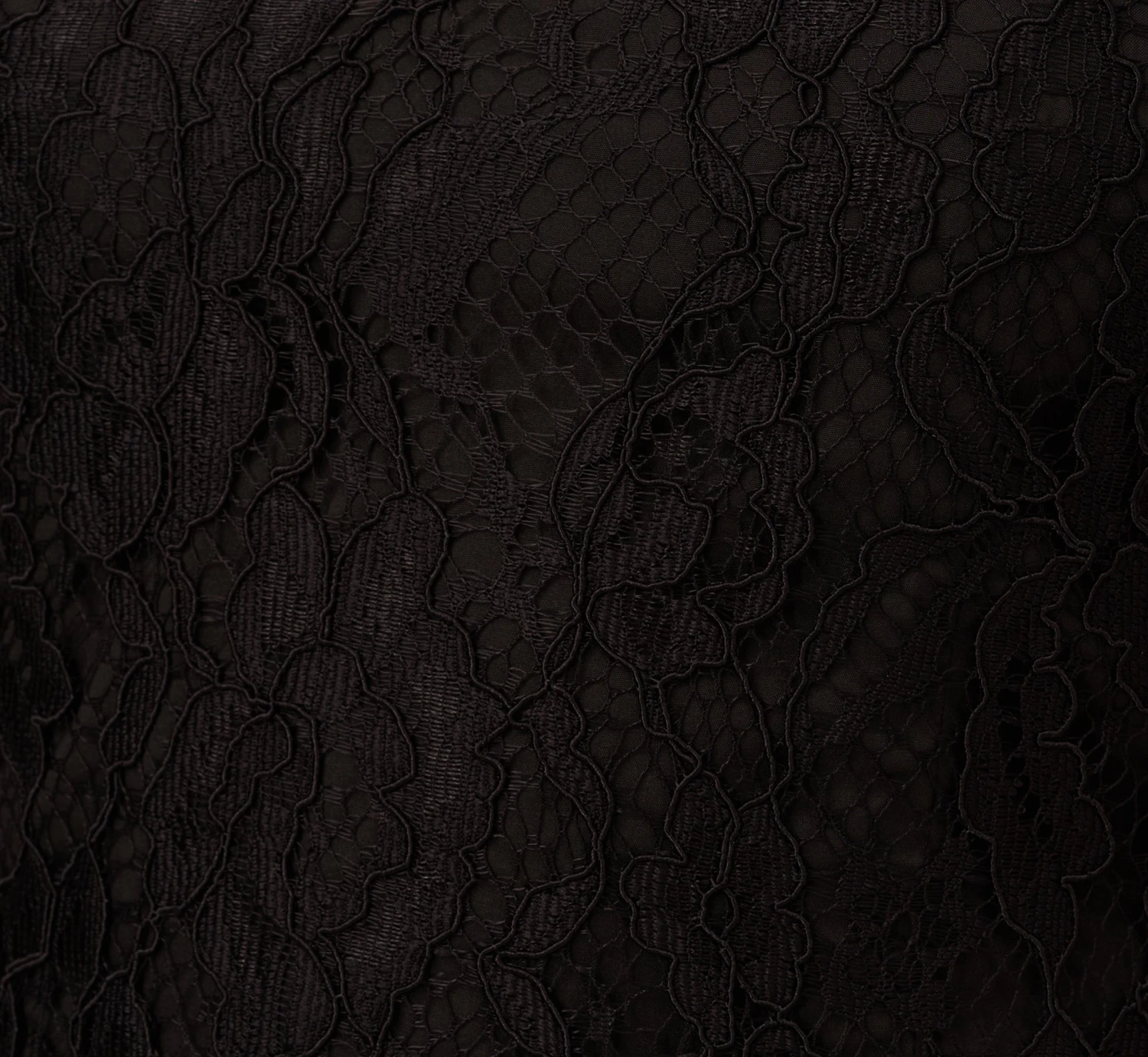 Floral Lace And Feather Trimmed Short Sheath Cocktail Dress In Black 7 Floral Lace And Feather Trimmed Short Sheath Cocktail Dress In Black - Image 7