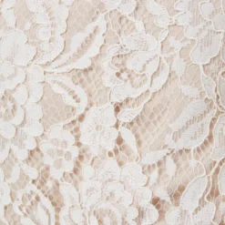 Floral Lace And Feather Trimmed Short Sheath Cocktail Dress In Ivory 11 Floral Lace And Feather Trimmed Short Sheath Cocktail Dress In Ivory -Glam Mirth Sales MN1E207483 AC194 Regular Detaill