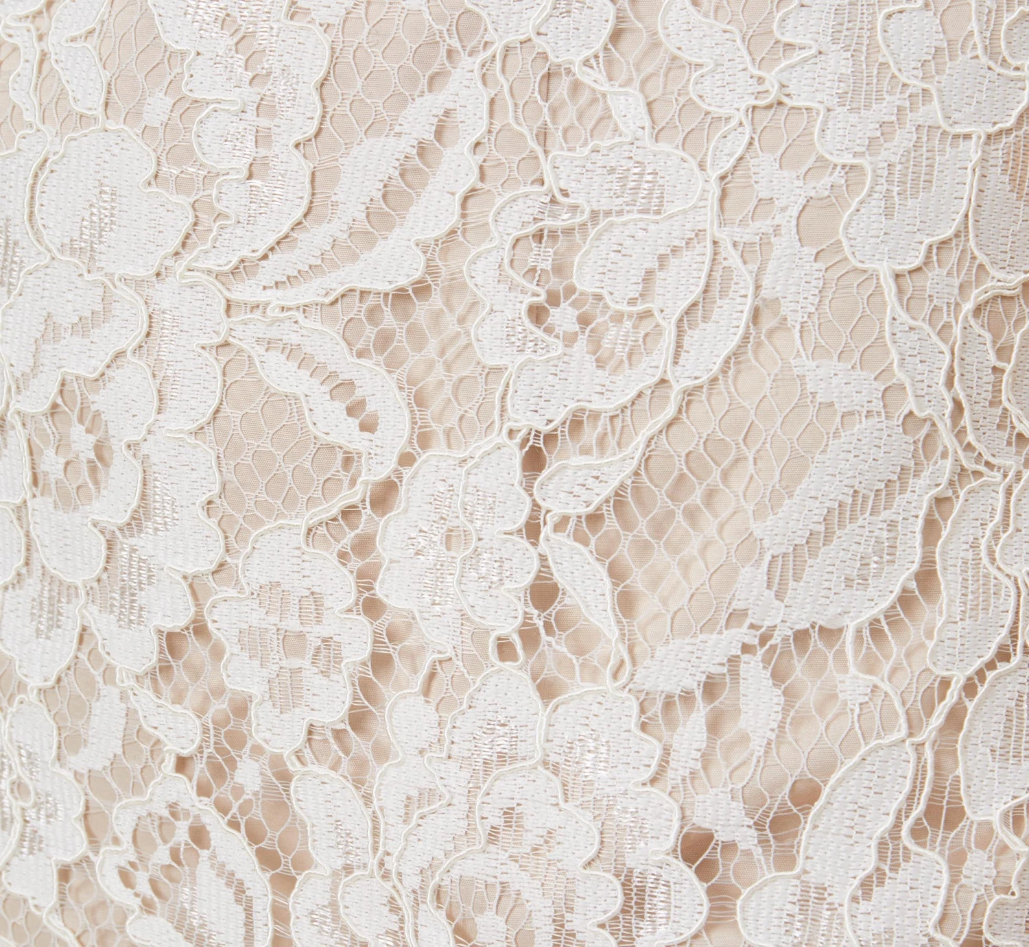 Floral Lace And Feather Trimmed Short Sheath Cocktail Dress In Ivory 6 Floral Lace And Feather Trimmed Short Sheath Cocktail Dress In Ivory - Image 6