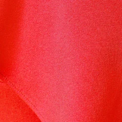 Stretch Crepe Strapless Midi-Length Sheath Cocktail Dress With Ruffle In Flame Red -Glam Mirth Sales MN1E207799 AJ621 Regular Detaill