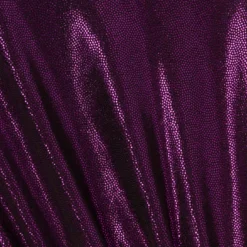 Plus Size Metallic Knit Long Sleeve Asymmetrical Dress With Ruched Details In Wild Orchid -Glam Mirth Sales MN1E208390 AD510 Plus Alternate