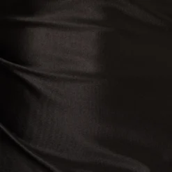 One Shoulder Satin Midi Dress With Three-Quarter Sleeve In Black 13 One Shoulder Satin Midi Dress With Three-Quarter Sleeve In Black -Glam Mirth Sales MN1E208394 AA002 Regular Alternate